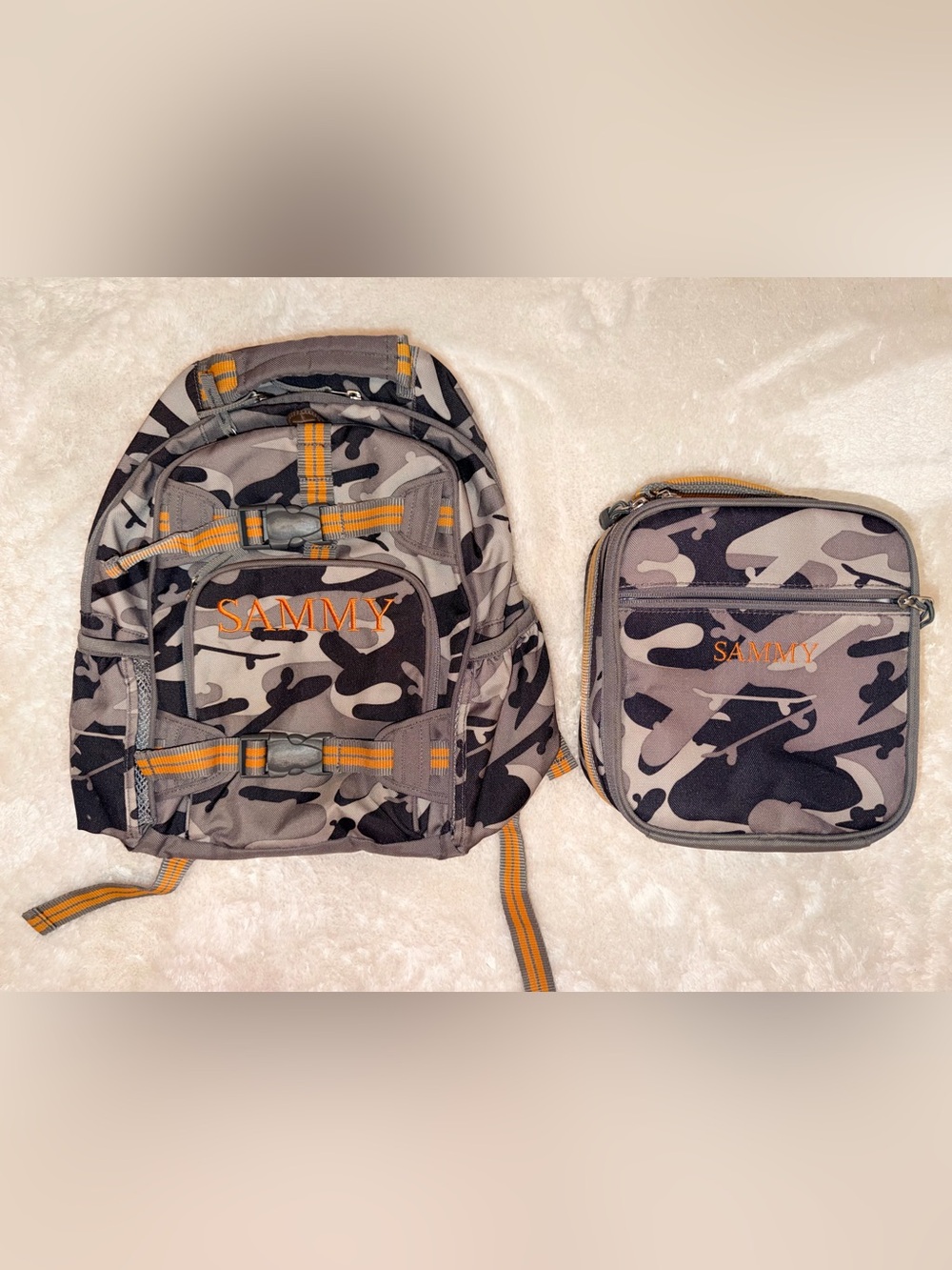 ✨Pottery Barn Kids✨ Backpack and Lunch Bag Set, Monogrammed SAMMY